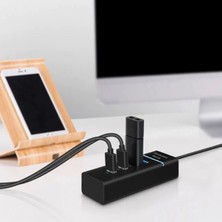 KSB Store Çok Amaçlı 4 Port Girişli Güçlü USB 3.0 Port Çoklayıcı Adaptör Switch Splitter Hub 1.2m Kablo ( Lisinya )