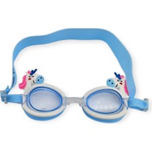 KSB Store Çocuk Yüzücü Gözlüğü Silikon Taşıma Çantalı Pony - 9014 (Lisinya)