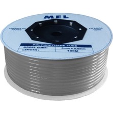 TDA 08 x 5.5 mm Poliüretan Hortum Pnömatik Hava Hortumu Grey (Gri) Pu Hose 100 Metre