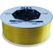 TDA 12 x 8 mm Poliüretan Hortum Pnömatik Hava Hortumu Yellow (Sarı) Pu Hose 100 Metre