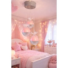 Serçe'den 3lü Şeker LED Genç Kız Odası Sarkıt Avize