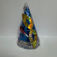 Ergün Store Yılbaşı Şapkası Seti Lüx Karton Mavi Renk