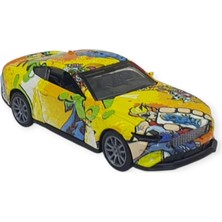 Ergün Store Çek Bırak Grafity Araba Metal -K174C1 - Sarı (Lisinya)