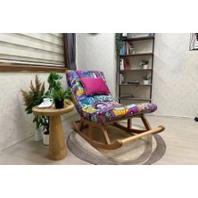 Vivense Miskin Sallanan Sandalye, Diego, Ahşap, Naturel Ayak