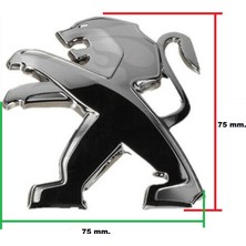 Gutsy Peugeot Arma Logo 206-207-208 Bagaj Amblemı (75X75) 9673873277