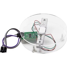 Emay Center 10 kg Yük Hücresi ve HX711 Ağırlık Sensörü Modülü Seti - Arduino Uyumlu Şeffaf Akrilik Tartı Kiti