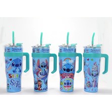 İlk El Grup Sevimli Stitch Pipetli Termos & Suluk ALK4712
