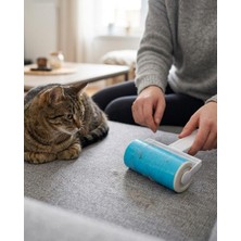 Ergün Store Yıkanabilir Pet Tüy Toplama Aparatı Kıyafet Koltuk Araba Içi Temizlik Rulosu - Lisinya
