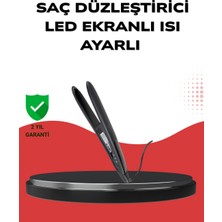 Ergün Store A Kalite Orijinal 2025 Isı Ayarlı Titanyum Seramik Plakalı Profesyonel Saç Düzleştirici - Lisinya
