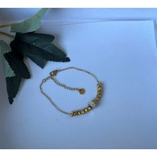 Nergis Collection Dorika Taşlı Çelik Bileklik