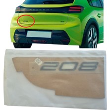 Gutsy Psa Grup Bagaj 208 Yazı Logo Monogram Bazalt Grı