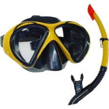 Ergün Store Star Diving Dalış Maskesi ve Snorkel Yetişkin - 51711-SARI (Lisinya)