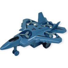 Ergün Store Sürtmeli Döner 4 Pervaneli Uçak - Mavi (Lisinya)