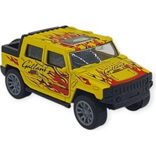 Ergün Store Çek Bırak Araba Metal -K137A7 - Sarı (Lisinya)