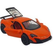 Ergün Store Çek Bırak Araba Metal - 3661C- Turuncu (Lisinya)