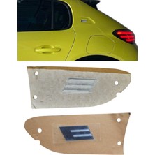 Gutsy Psa Grup Peugeot E208 (E) Yazı Monogram Yesıl-Mavı Arka Camurluk Sol