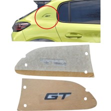 Gutsy Psa Grup Peugeot Gt Yazı Monogram Arka Sag Camurluk Bazalt Grı