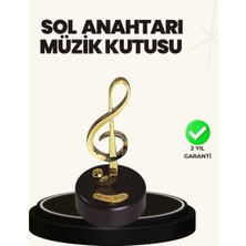 Ergün Store Dönen Sol Anahtarı Figürlü Müzik Kutusu Şık Hediyelik Dekor - Lisinya