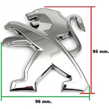 Gutsy Peugeot Arma Logo 208 Motor Kaput Amblem (96X95) 9673874777