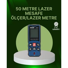 Ergün Store 50 Metre Lazer Mesafe Ölçer Profesyonel Dijital Ölçüm Cihazı - Lisinya