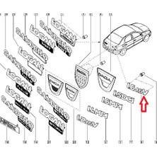 Gutsy Dacıa Yazı 1.6 16V Logan Monogram