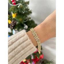 Nergis Collection Kadın 14K Gold Xuping Özel Seri Altın Bileklik Vip Bileklik
