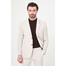 MCR Dokulu Slim Fit Mono Yaka Torba Cep Erkek Ceket