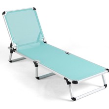 Missidea Pupo  Alüminyum Katlanır ve Taşınır Şezlong Turkuaz