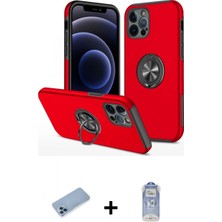 İlk El Grup Ieg™ iPhone 12 Pro Max Kılıf Odak Form Prime - Siyah Joko Magic 5d Cam + Mavi Shine Kamera Lens Koruma Cam