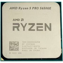 Amd Ryzen 5 Pro 5650GE 6 Core 4.4 Ghz 16MB Am4 35 W Tray (Kutusuz) (Fansız) + (Vga)