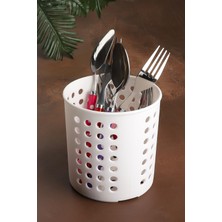 Bev Kitchen Plastik Delikli Dik Kaşıklık & Tezgah Üstü Düzenleyici & Servis Standı