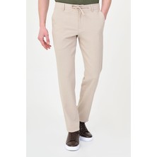 MCR Dokulu Slim Fit Ipli Beli Lastikli Erkek Pantolon