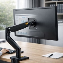 MultiZone North Bayou Nb G45 Gaz Yaylı Monitör Kolu Tutucu Stant 27-40 İnç 2-12 Kg Ergonomik Masaüstü 360°