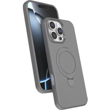 Derin Stok Iphone 16 Magsafe Standlı Kapak - Titan Gri
