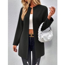 Secret Sita Kadın Uzun Kollu Önü Açık Uzun Modal Ceket