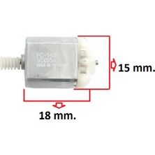 Gutsy Gn Ayna-Kilit Motoru Ince Freze Boy:18 Mm.en:15 Mm. ( 2 Adet )