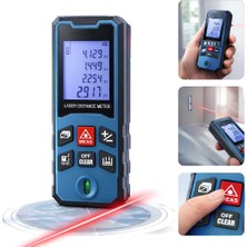 Asr ASR947 Profesyonel Lazer Terazili Dijital Mesafe Ölçer - Kırmızı (100 Metre)