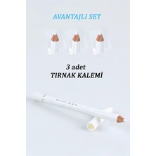 3 Adet x Muu Daa Beyaz Tırnak Kalemi