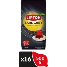 Lipton Earl Grey Bergamot Aromalı Dökme Çay 500 gr x 16 Adet