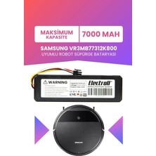 Electroll Samsung VR3MB77312K Uyumlu Batarya (Maksimum Kapasite) 7000MAH Pil Robot Süpürge Bataryası