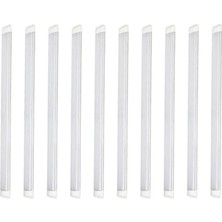 Kendal 10'lu Paket 120 cm 40 Watt Çift Sıra Ledli LED Bant Armatür 6500 Kelvin Beyaz Renk