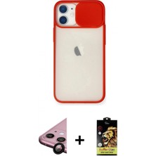 İlk El Grup Ieg™ iPhone 11 Kılıf Vadi Çizgi - Siyah Buffer Cam Ekran Koruyucu + Siyah Raze Metal Kamera Lens