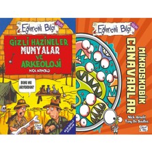 Eğlenceli Bilgi Yayınları Gizli Hazineler Mumyalar ve Arkeoloji ve Mikroskobik Canavarlar (Nick Arnold)