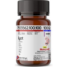 Dolar Kimya iyot Kristal Form Pure Iodine Ekstra Saf >=99 8 % | 100 gr (Pharma Grade iyot)