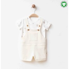 Blumi Kids Organik Pamuk Salopet ve Tişört Takım