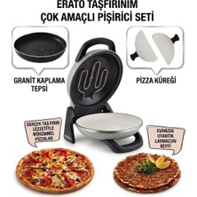 Gözdehome Erato Pizza Makinesi Taşfırınım Lahmacun Makinesi Doğal Taş Tabanlı Fırın Gri