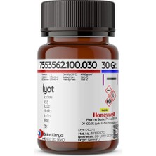 Dolar Kimya iyot Kristal Form Pure Iodine Ekstra Saf >=99 8 % | 30 gr (Pharma Grade Iyot,honeywell)