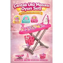 Denapcal Çocuk Evcilik Oyuncak Ütü Masası Seti Plastik Malzeme ile Eğlenceli Oyun Deneyimi