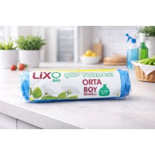 Lixo Orta Boy Çöp Poşeti 55X60CM 5 Paket( 100 Adet)