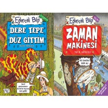 Eğlenceli Bilgi Yayınları Dere Tepe Düz Gittim ve Zaman Makinesi (Nick Arnold)
